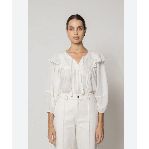 Cleobella Lina Top Ivory GOTS cottagecore Nwt Size XS - Picture 7 of 11